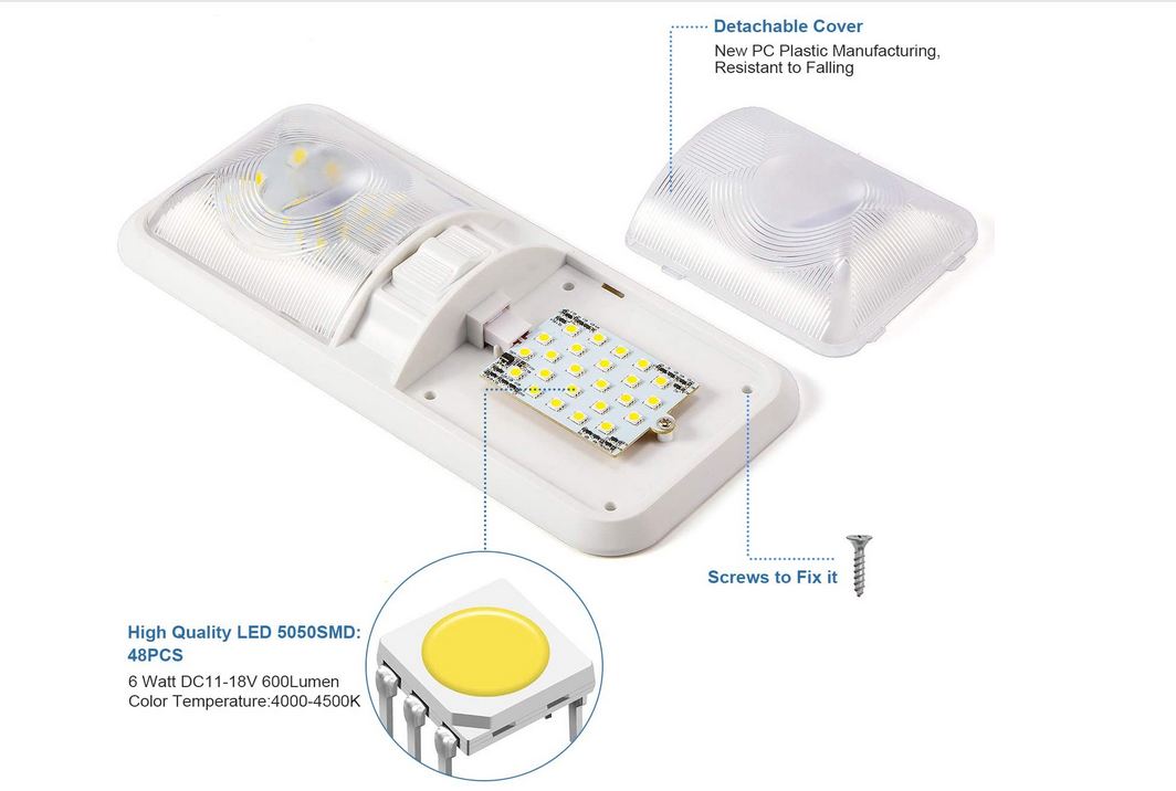 Best RV LED Interior Light Fixtures To Buy