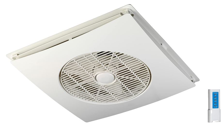 best drop enclosed ceiling fan with remote control