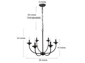 best selling black chandelier for island kitchen