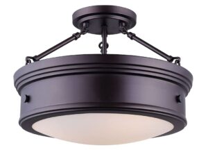 branded Canarm Oiled Bronze featured featured Semi-Recessed fixture Bulbs