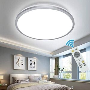 a bedroom round top ceiling light featuring Dimmable and 35W capacity with Remote Control 